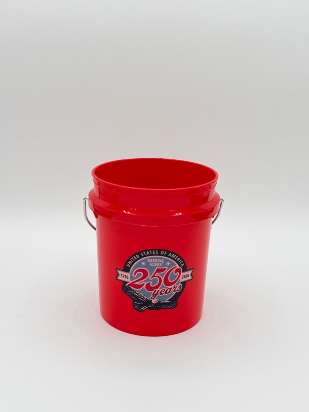 Rural King 250 Years Commemorative Red Mini Bucket